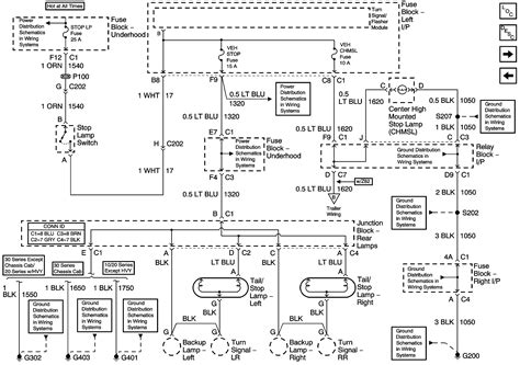 location of rear junction box on 1999 silverado 2500|2005 silverado tail light junction pinout.